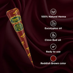 Neeta teinte henné rouge brun durable pour cheveux