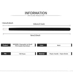 NEGEMEL tête de pinceau douce pour une application confortable.