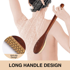 Brosse NENO CICI, visuel écoresponsable en bois durable.