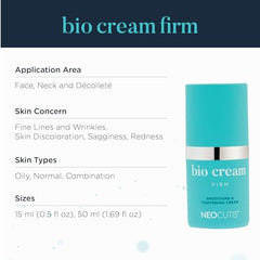 Peau plus douce après l’application de Neocutis Bio Cream Firm.