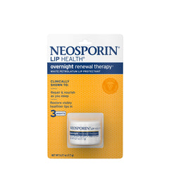 Neosporin Lip Health soin nocturne en tube pour lèvres hydratées et renouvelées.