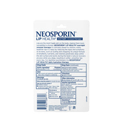 Texture crème nourrissante Neosporin Lip Health pour lèvres.