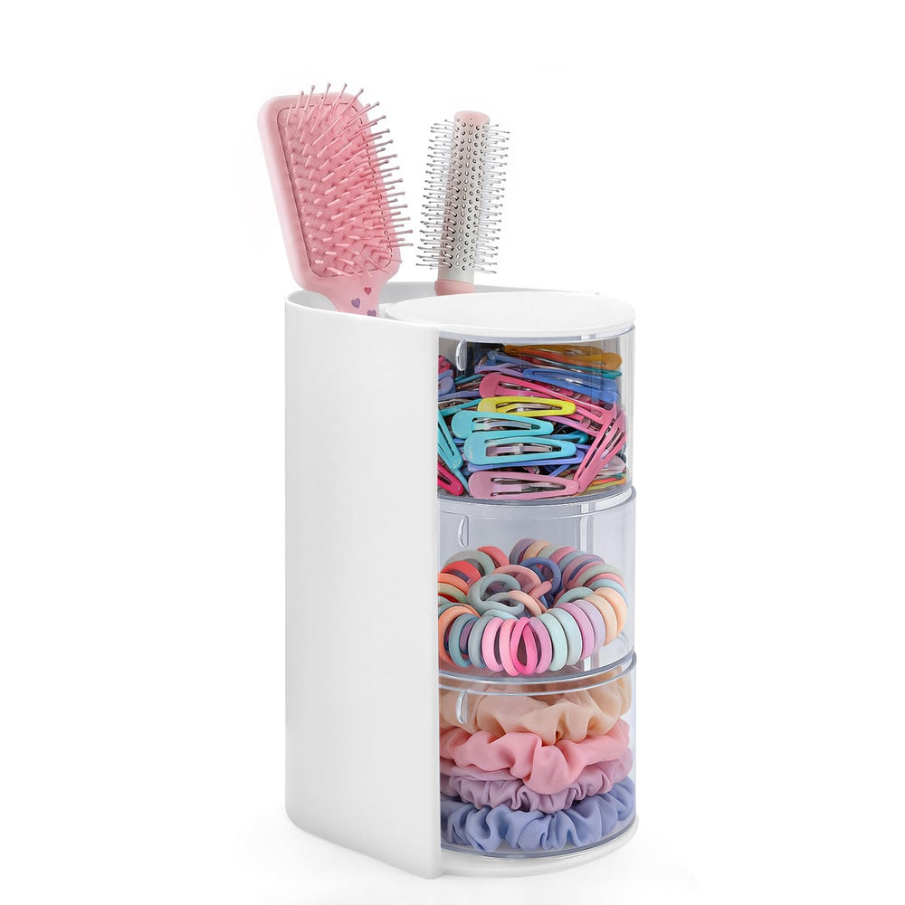 Neotidy Organisateur d'accessoires cheveux – rotation 180° rapide pour clips et élastiques.