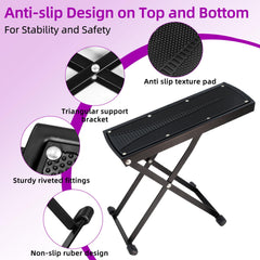 Repose-pieds pédicure neotidy, pliable et repliable pour rangement facile.