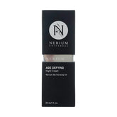 Crème Nuit Nerium Universal – Bouteille en verre, hydratation nocturne pour peau plus ferme au matin.