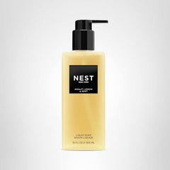 NEST New York Savon liquide Amalfi citron menthe, parfum durable qui rafraîchit la salle de bains.