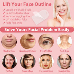 Bandes lifting visage invisible Netlkjonk: peau tendue durable grâce à des bandes confortables.