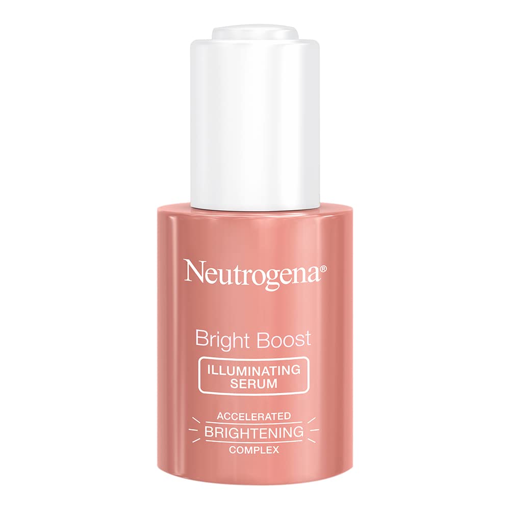 Sérum Bright Boost de Neutrogena dans sa bouteille prêt à l application.