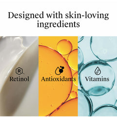 Application sur le visage avec Neutrogena Healthy Skin Perfector, texture légère.