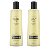 Neutrogena huile corporelle à formule sésame légère, double bouteilles, hydratation légère.