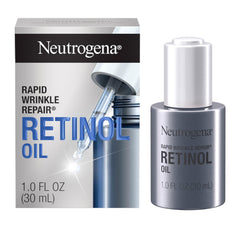 Neutrogena huile-retinol-visage-flacon — flacon compact et pratique pour nourrir les rides.
