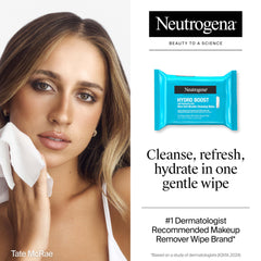 Neutrogena Hydro Boost Lingettes Micellaires démaquillant mascara waterproof sans rinçage.