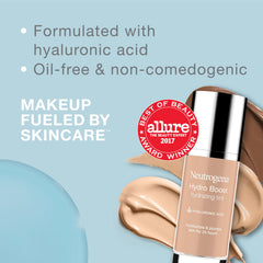 Texture légère Neutrogena Hydro Boost – fini naturel sans effet masque.