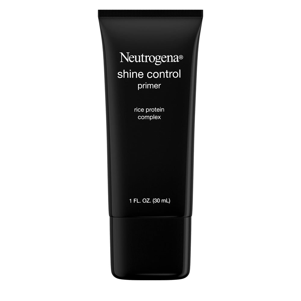 Neutrogena Shine Control Primer montre la bouteille pour une base fluide et prête.