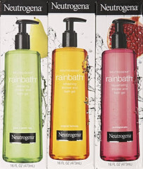 Neutrogena Rainbath Poire et Thé Vert: bouteille 16 oz, douceur fruitée et fraîcheur