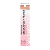 Neutrogena rose doré ombre swatch sur paupière pour regard métallique subtil et adapté à la peau sensible