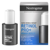 Sérum Neutrogena anti-rides Pro+ dans une bouteille, améliore l’apparence des rides.