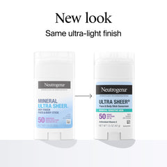 Stick solaire Neutrogena, application visage précise sans film gras.
