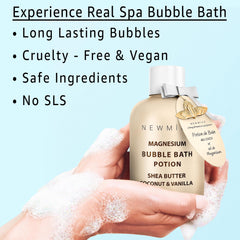 New Miuz bain-bulle crème hydratante: douceur pour peau sèche
