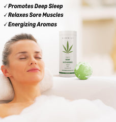 New Miuz bombe-bain menthe eucalyptus-relaxation pour spa à domicile.