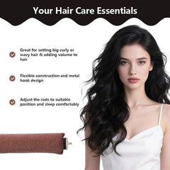 NEW NOAM ensemble 3 rouleaux sans chaleur, solution pratique pour cheveux épais
