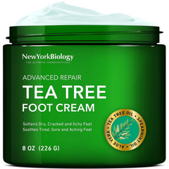 NEW YORK BIOLOGY Crème pieds – bouteille : hydratation profonde pour pieds secs.