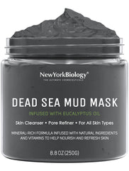 NEW YORK BIOLOGY Masque Dead Sea Mud Mask sur visage et corps purifiant et rafraichissant