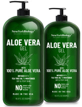gel aloe vera New York Biology – Visage et cheveux hydratés naturellement.