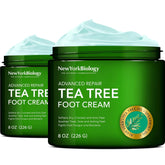 New York Biology Tea Tree Foot Cream texture boosts hydration for dry feet