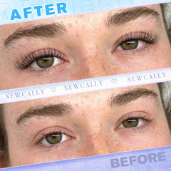 Newcally bande-cils-coton-mince — bande ultra-fine pour un port confortable.