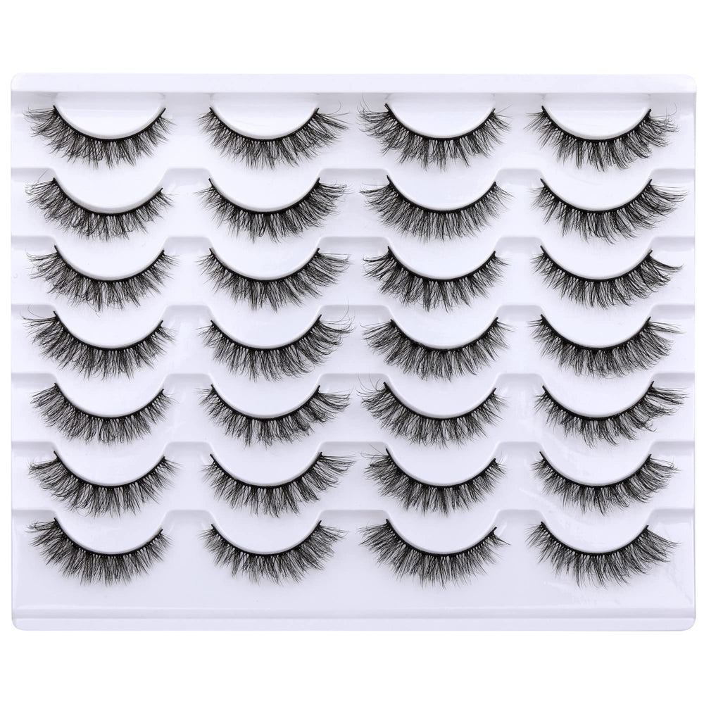 Newcally cils regard naturel 12 mm pour un fini doux et discret