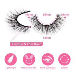 Newcally cils pour une utilisation quotidienne offrant un regard naturel et rapide.