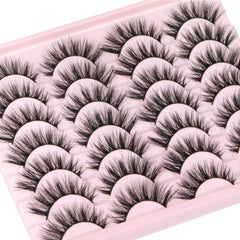 Newcally cils wispy 16mm, regard naturel et ouvert.