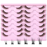 Newcally demi-cils vison naturel pour un regard œil de chat subtil.