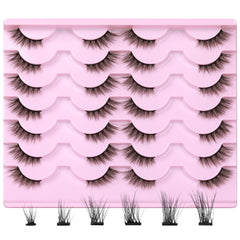 Newcally demi-cils vison naturel pour un regard œil de chat subtil.