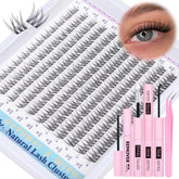 Newcally kit clusters cils naturels 9-12 mm pour un regard discret et naturel