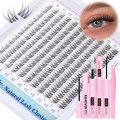 Newcally kit clusters cils naturels 9-12 mm pour un regard discret et naturel