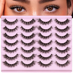 Newcally Lashes Mink – réutilisables jusqu'à dix fois, option économique.