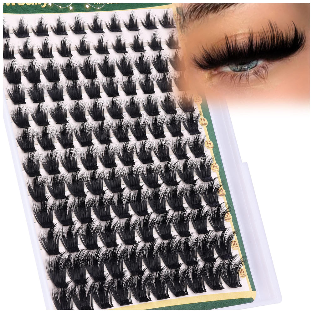 Newcally Manga Cils Clusters Spikes, regard manga spectaculaire après application.