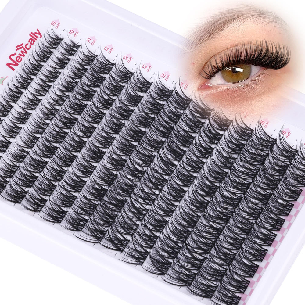 Newcally Wispy Lash Clusters etui doux pour rangement pratique et transport facile.