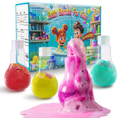 NEWFEIFAN bombes bain colorées ensemble 4 pièces pour bain ludique et éducatif
