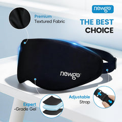 NEWGO masque yeux bloc lumière pour une ambiance sombre et reposante.