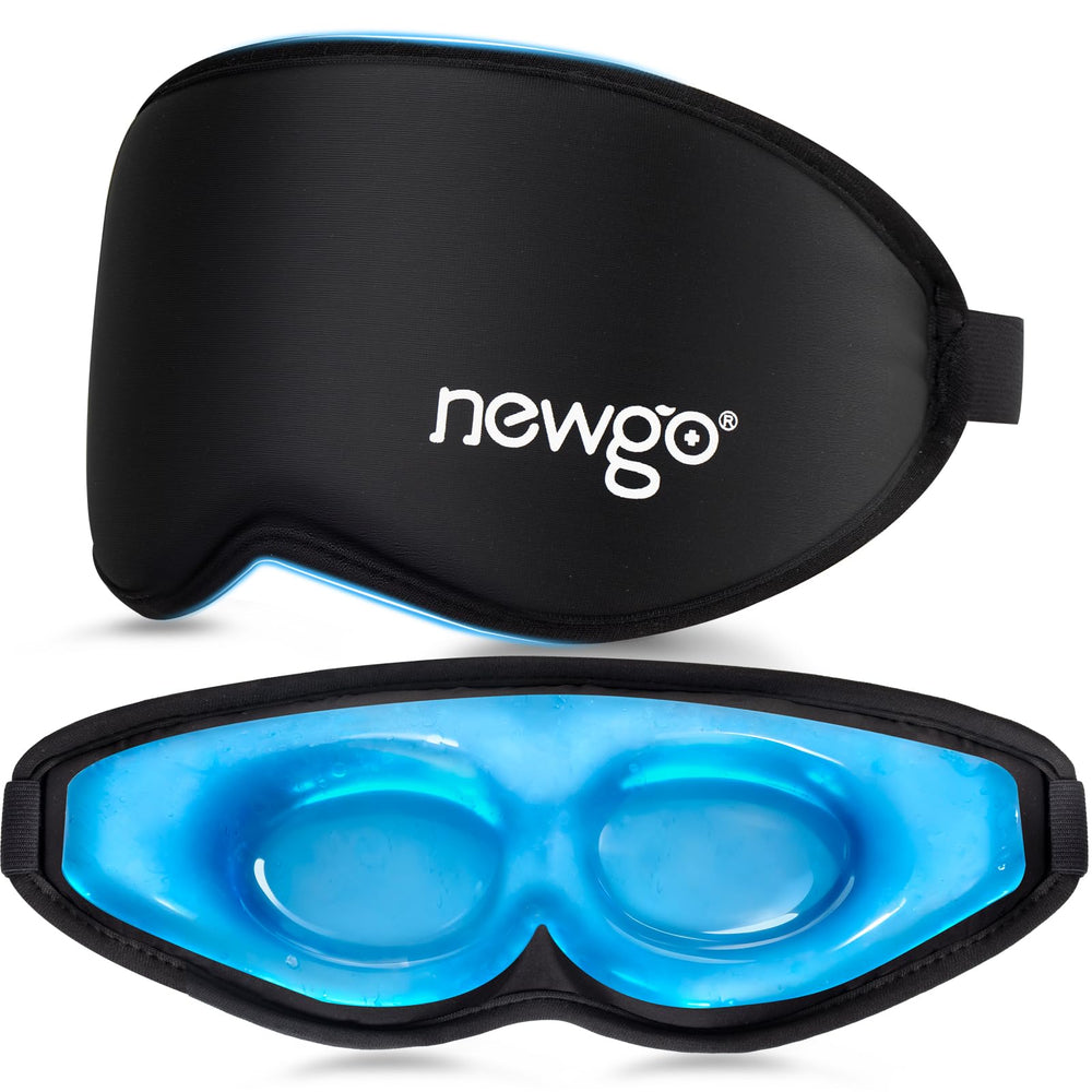 NEWGO masque yeux refroidissant 3D offre confort et soulagement des poches.