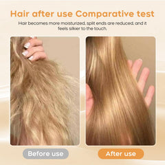 NEWREY Cheveux après utilisation – fini plus lisse et brillant.