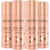 Nexxus Comb Thru Hairspray, bouteille 1,5 oz, maintien léger et flexible.