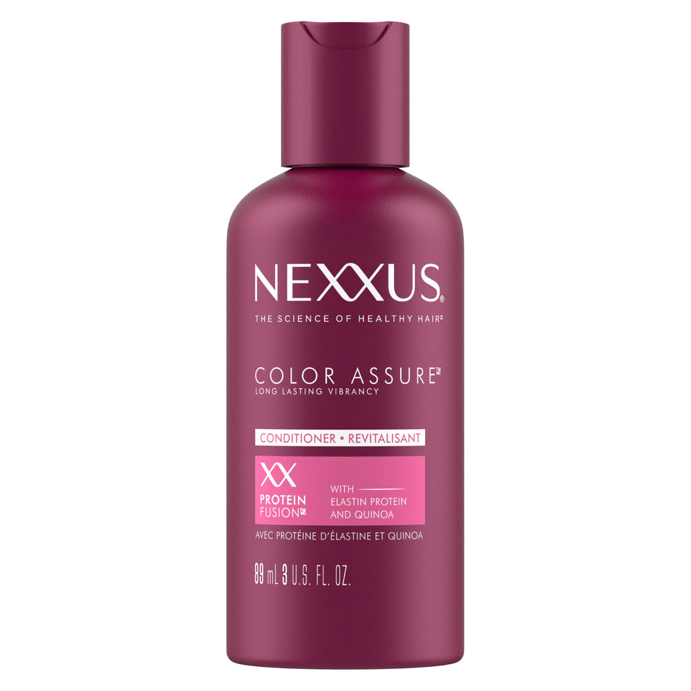 Nexxus Color Assure: conditionneur, bouteille 3oz, éclat de couleur.