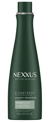 Nexxus Diamtress shampoing volumisant — bouteille, apporte du volume aux cheveux fins.