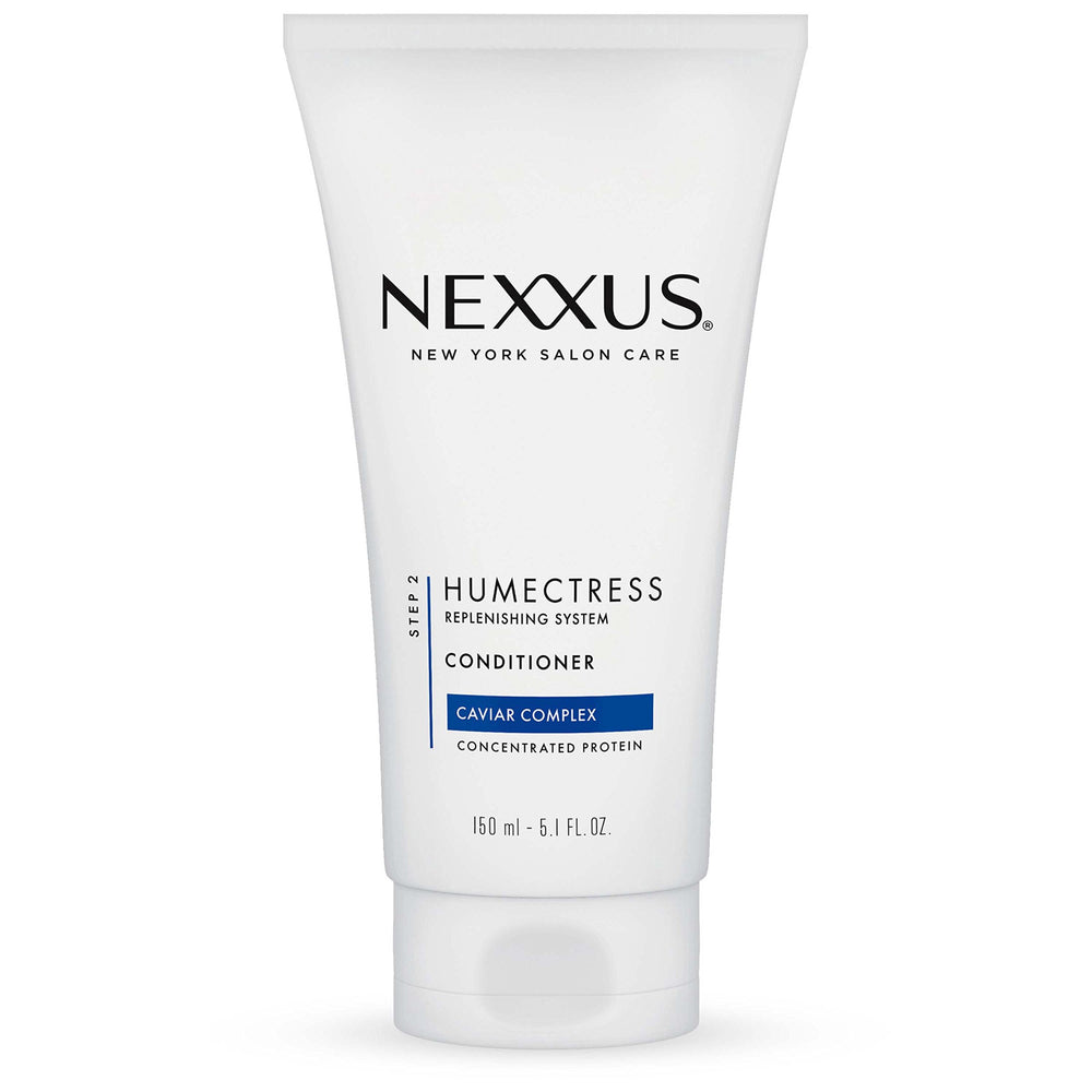 Nexxus Humectress bouteille hydratation durable pour cheveux secs.