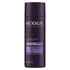 Nexxus Keraphix crème prélavage, peut aider à réparer les pointes abîmées.