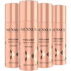 Nexxus Mousse Volume voyage, lot 4x2oz, protection contre l'humidité et vent.
